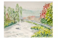 Ardennen-aquarel