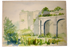 ruine-aquarel-