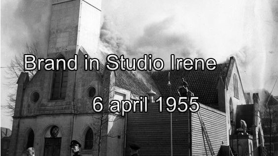 Brand in Studio Irene 6 april 1955